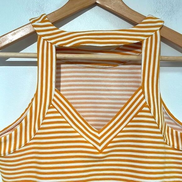 deletta isa striped tank top in yellow - size medium - Picture 9 of 12